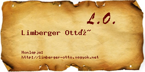 Limberger Ottó névjegykártya